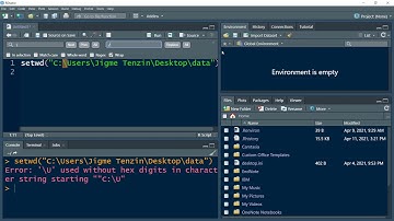 Setting working directory in R