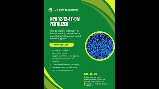 NPK 12-12-17+OM fertilizer #agribusiness