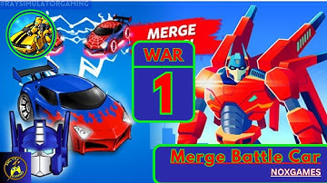 Merge Battle Car : Robot Games Gameplay Walkthrough #war1 (iOS,Android Gameplay)
