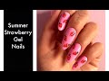 Summer Strawberry Gel Nails | Kiara Sky Gelly Tips