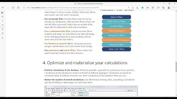 2022 New Feature Workbook Optimizer - Tableau Performance improvement