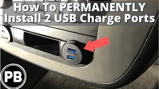 How To PERMANENTLY Add Two USB Charging Ports