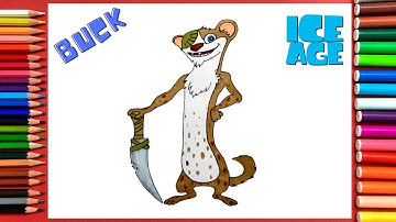How to Draw Buck Easy | Ice Age 2022