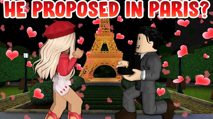 MY BOYFRIEND *PROPOSED*  TO ME FOR VALENTINE'S DAY  IN PARIS  | Bloxburg Roleplay | Roblox