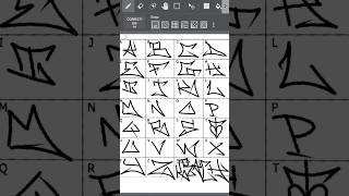 How To Write Or Draw A Graffiti Tags Alphabet