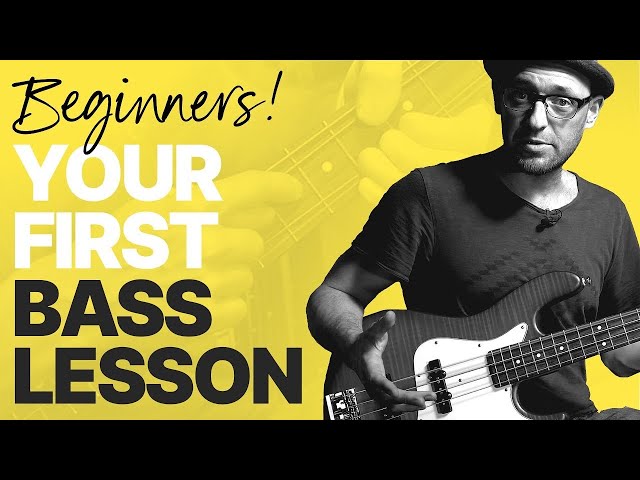Beginner Bass Lesson (Your Very First Steps) class=