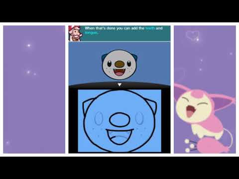 Pokemon drawing game on Nintendo 3ds