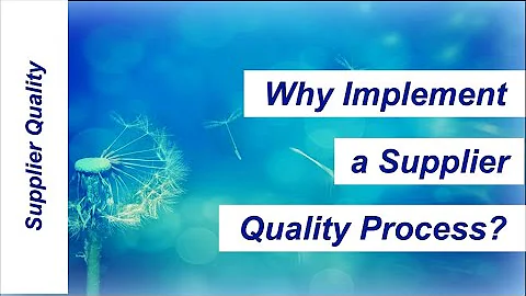 Supplier Quality Process Steps