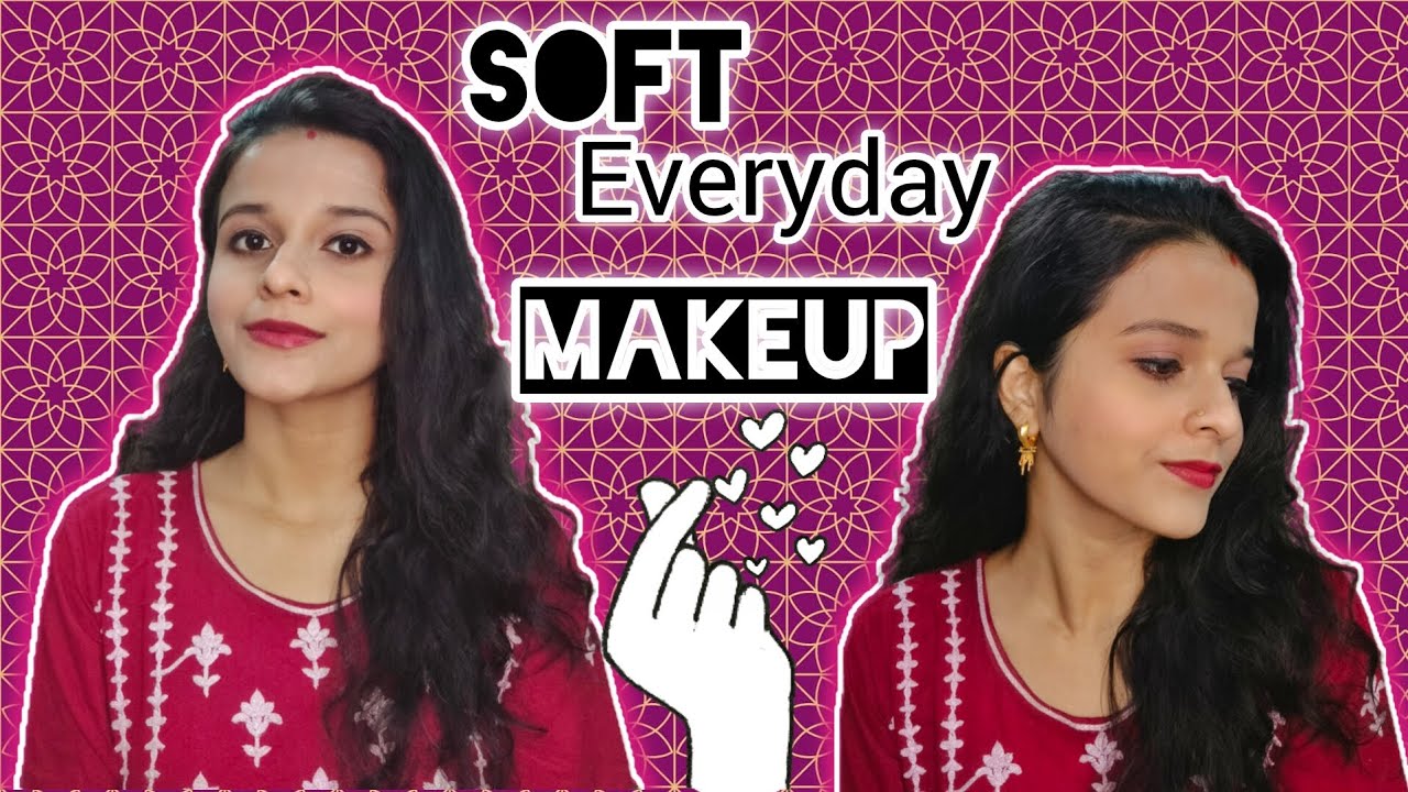 Soft Makeup Tutorial|| Quick & Easy Steps (HINDI)|| Glamvlogvoyages