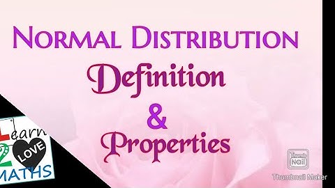 Normal  Distribution : Definition &Properties (malayalam).