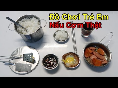 Lâm Vlog - Thử Nấu Cơm Thật Bằng Bộ Đồ Chơi Cho Trẻ Em Làm Từ Inox | Mua đặc sản 3 miền