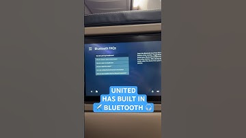 UNITED ✈️ has Bluetooth 🎧 built in to their In Flight Entertainment units now!