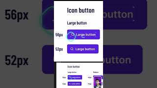 How the Icon button is different from the normal button? #uiux #ui #ux #buttondesign