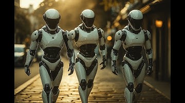 Three AI Robots Walk Into A Bar... #aivideo #ai #airobot