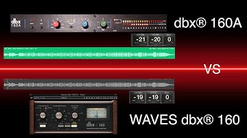 dbx® 160A vs Waves dbx® 160 | Hardware vs Plugin