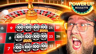 HUGE BETS USING MY NEW POWERUP ROULETTE STRATEGY!