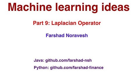 Part 9: laplacian operator
