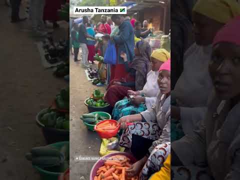 Walking Through The Local Market In Arusha Tanzania Africa Explore Travel Love Vegan Fire 