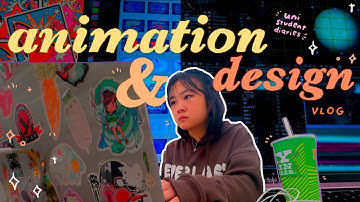 UNI VLOG ☕📔‧₊  2D animation, 3D classes, productive work sessions