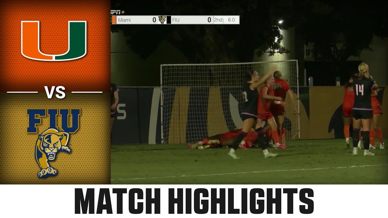 Miami vs. FIU Match Highlights | 2026 ACC Women's Soccer