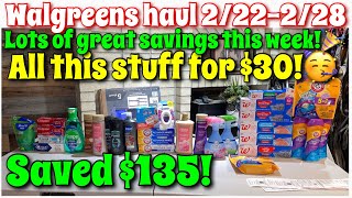 Walgreens couponing haul 2/22-2/28! Awesome deals going on this week! | $165 in products for $30!!🥳