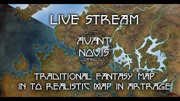 Using Wonderdraft and ArtRage to convert a fantasy map into a realistic map