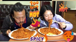 Hot Hot 3xJackpot Is Too Hot/ My stomach is on fire because of Hotpot Noodles 🌶️🔥🥴@Foodiesofie