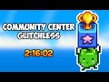 Community center glitchless speedrun in 21602