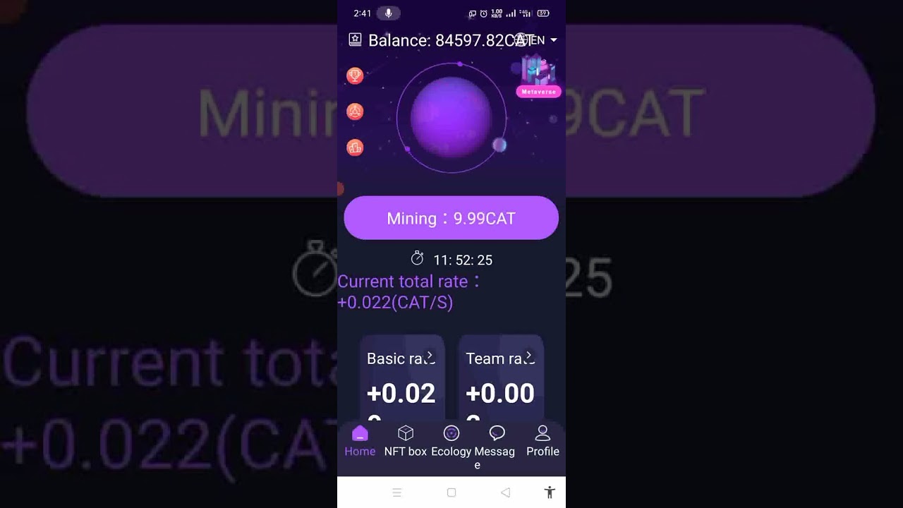 Catstar Mining App | Be the first to settle in CATSTAR and start a journey in wealth