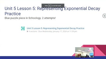 Unit 5 Lesson 5: Representing Exponential Decay Practice