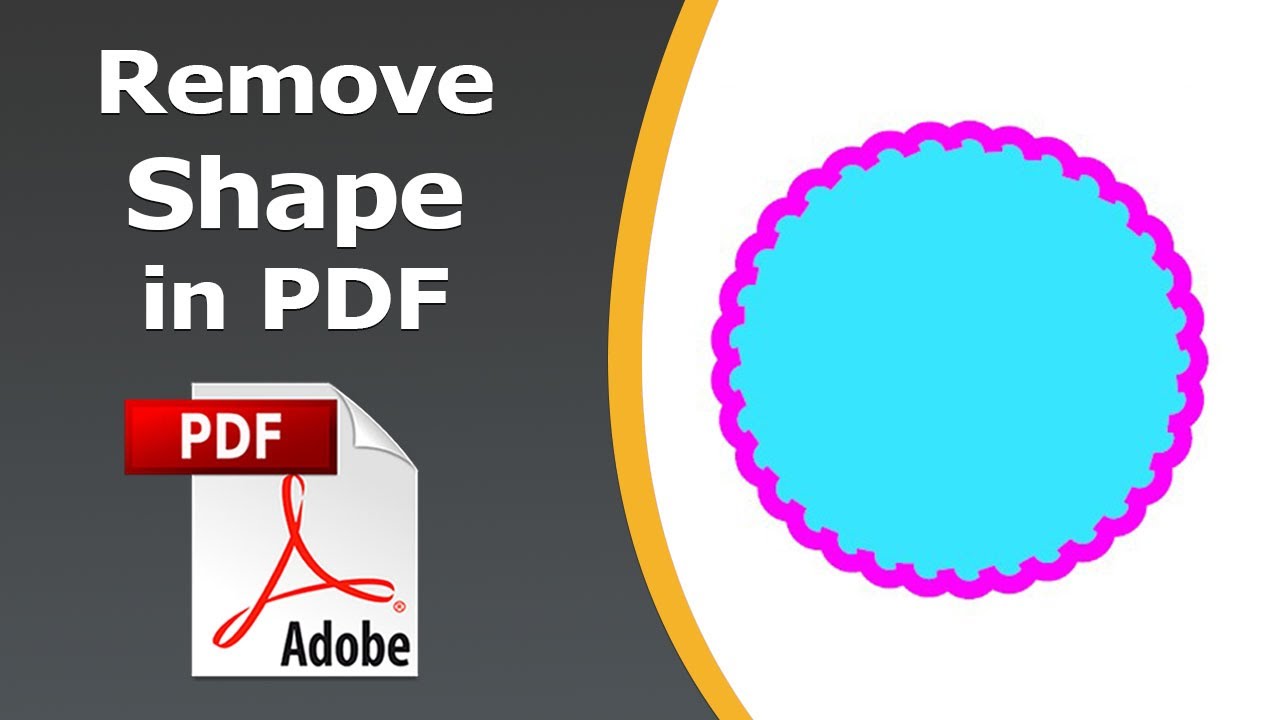 How to remove shapes from pdf using adobe acrobat pro dc - YouTube