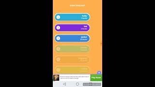 Playing the easiest game (word whizzle) screenshot 5