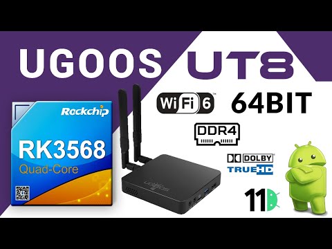 Superb TV Box!!! Ugoos UT8 64bit Rockchip RK3568 DDR4 Android 11 TV Box