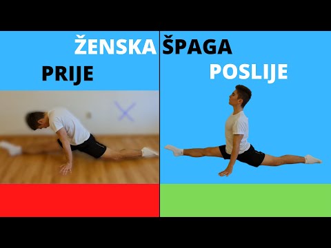 KAKO NAPRAVITI ŽENSKU ŠPAGU [KOD KUĆE!] POMOĆU OVE 4 VJEŽBE!? | Gimnastička Gimnazija.