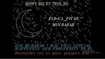 How to Run Graphics Programs in Turbo C/C++ | Wishing EID using C (Eid al-Fitr 2021 Special 🌜⭐)