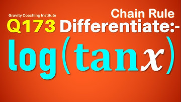 Q173 | Differentiate log⁡(tan⁡x)