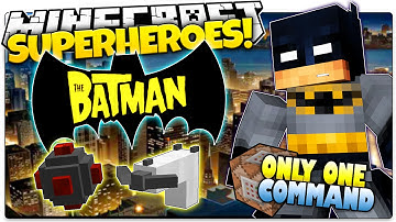 Minecraft | How To Be A Superhero! | BATMAN! | Only One Command (One Command Creation)