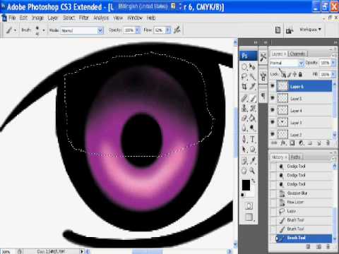 Anime eye tutorial+vector drawing tutorial(photoshop CS Extended)