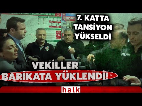 SON DAKİKA! Çağlayan Adliyesi'nin 7. katında tansiyon yükseldi: Vekiller barikata yüklendi!