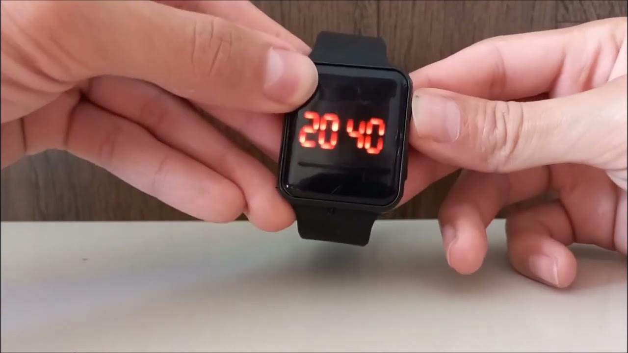 COMO AJUSTAR A HORA E DATA DO RELÓGIO DIGITAL DA SHOPEE YouTube