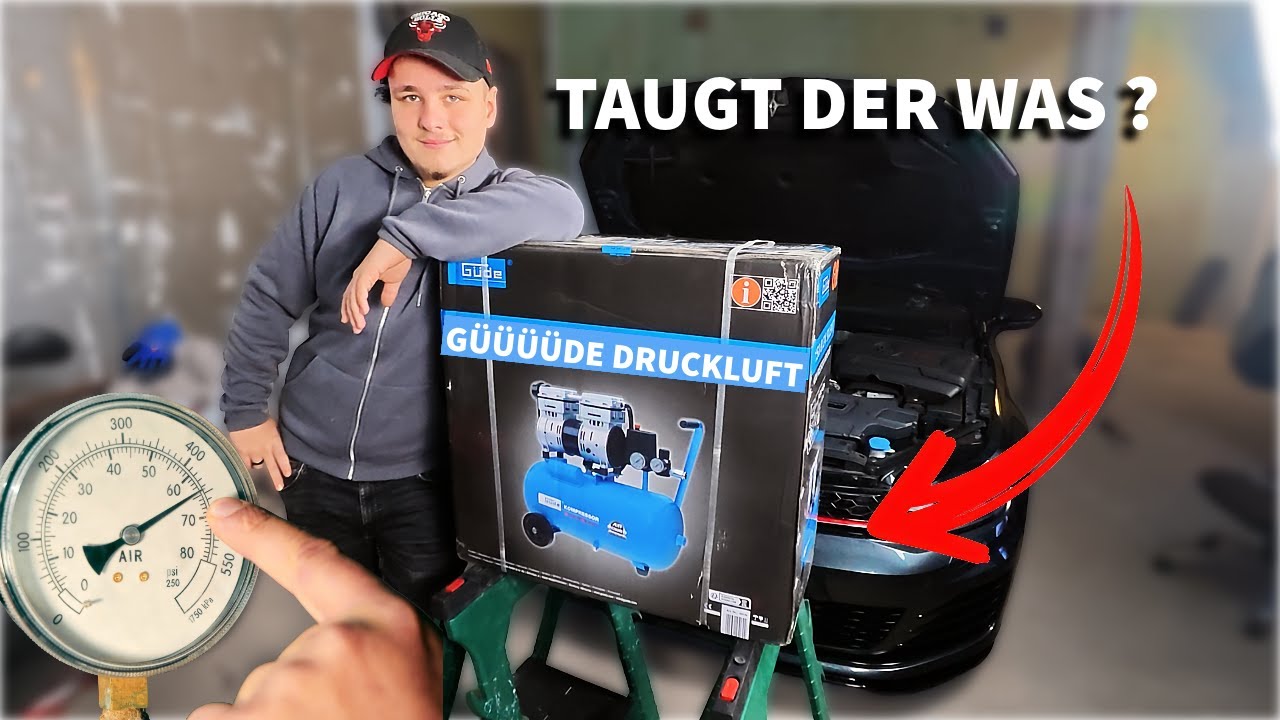 🔥GÜNSTIGER KOMPRESSOR für die HALLE ☁️ GÜDE Druckluft im Test wir sind echt überrascht!