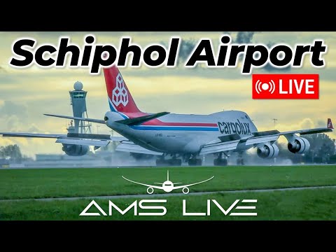 Schiphol LIVE | Polderbaan RWY 18R Arrivals: 2x B747, Retro Transavia A21N & A380 | Aug 31, 2025