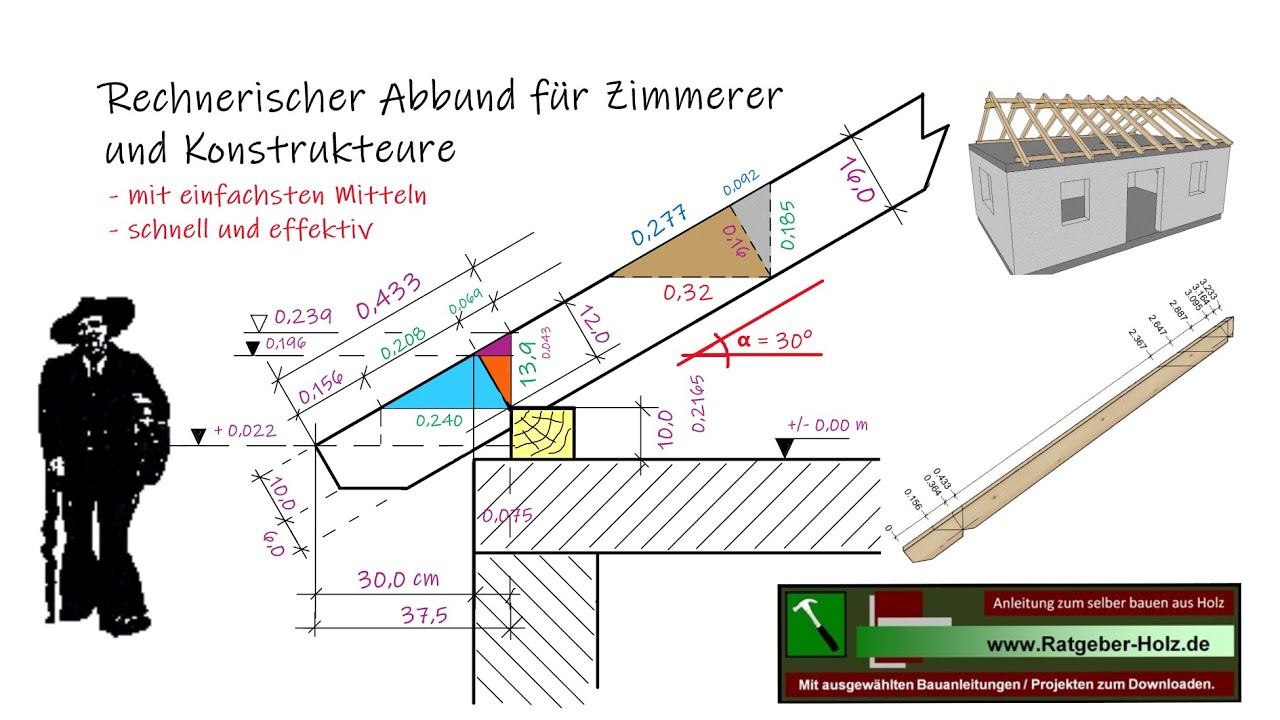 New Rechnerischer Abbund für Zimmerer