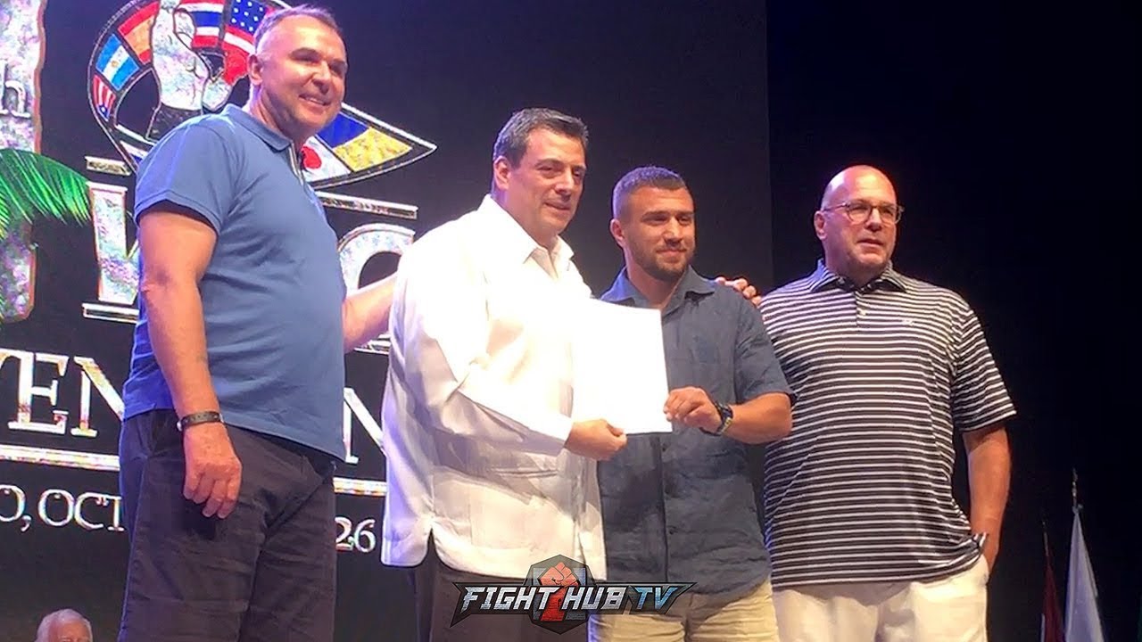 VASYL LOMACHENKO BECOMES "WBC FRANCHISE CHAMPION" AT 135LBS BY WBC PRESIDENT MAURCIO SULAIMAN