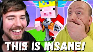 TECHNOBLADE WAR! MrBeast Gaming 100 Youtuber Minecraft Battle Royale! (FIRST REACTION!)