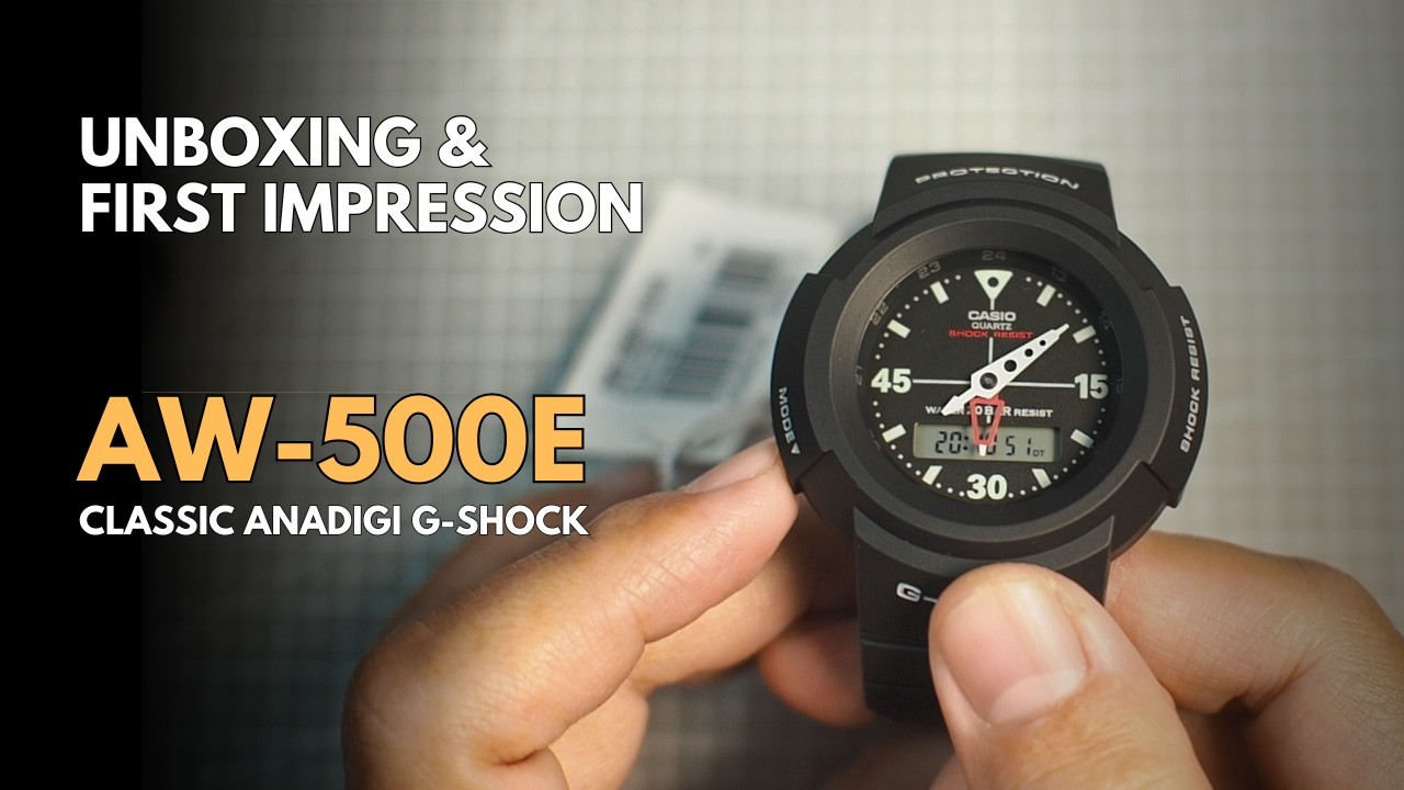 Unboxing Casio G-Shock AW-500E: First Impression - YouTube