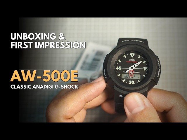 Unboxing Casio G-Shock AW-500E: First Impression - YouTube
