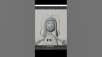 Image To character Modeling part-03-mds design #shorts 👩‍🦱