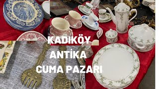 KADIKÖY ANTİKA CUMA PAZARI // 2 ₺ TABAK ALDIM !!