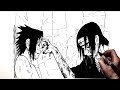 How to Draw Itachi vs Sasuke | Naruto